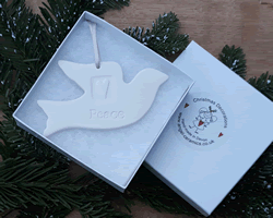 Peace Dove Embossed